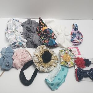 Baby Toddler Girl Stretchy Bow Headband Bundle Lot of 10